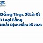 Học Thạc Sỹ Làm Gì